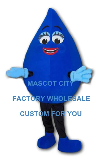 

Минеральная вода очищенная вода прозрачная вода реклама синяя капля талисман костюм Взрослый размер мультяшный персонаж Mascotte SW1163