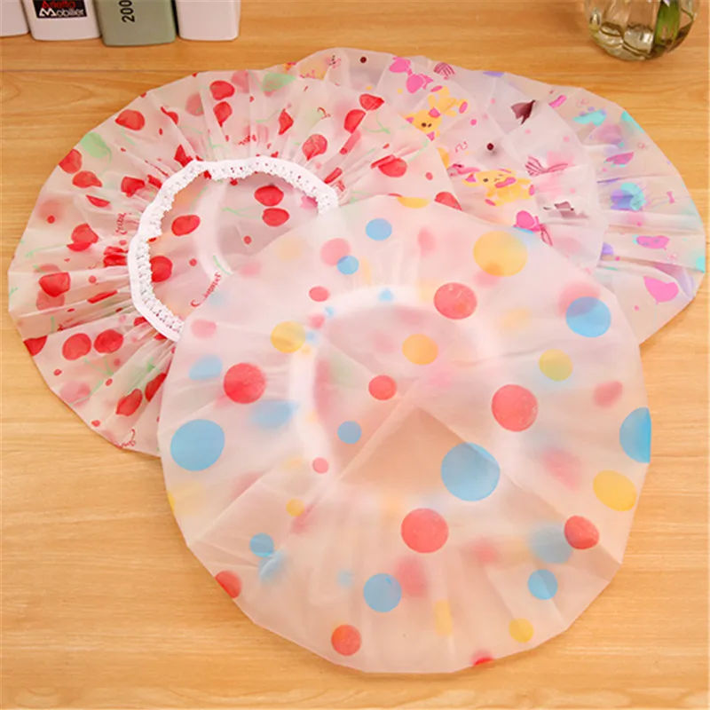 Shower Caps Waterproof cartoon shower cap adult shower cap female models bathing cap