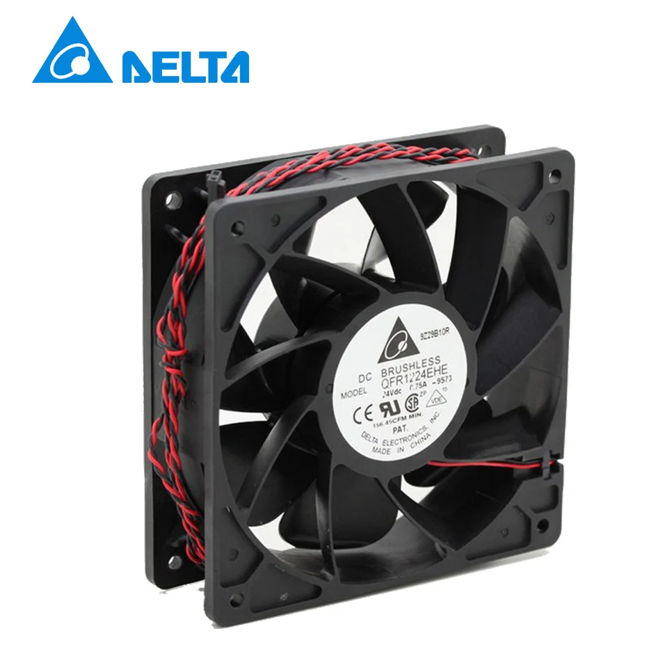 New and Original QFR1224EHE 12038 12cm 24V 0.75A wind capacity inverter fan for Delta  120*120*38mm