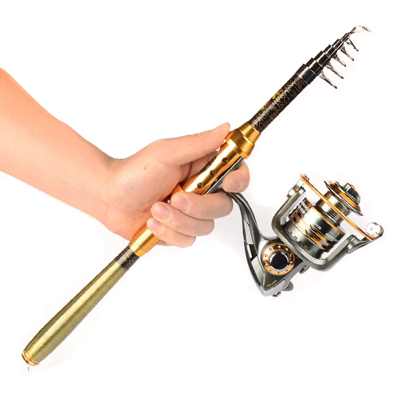 

New 99% Carbon 1.8M 2.1M 2.4M 2.7M 3.0M Portable Telescopic Fishing Rod Spinning Fish Hand Fishing Tackle Sea Rod Ocean rod