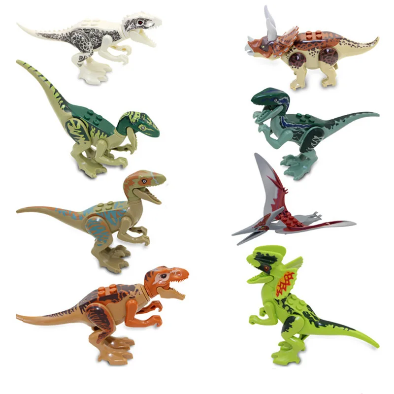 tiny plastic dinosaurs