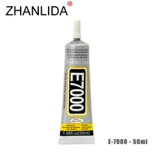 ZHANLIDA E7000 50ml Epoxy Resin Glue Cell Phone LCD Touch Screen Transparent Glue Glass Mirror Jewelery Repair Glue Gun