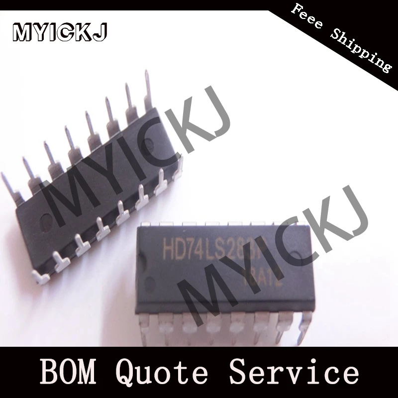 

5pcs HD74LS283P 4-bit Binary Full Adder 16DIP IC CHIP