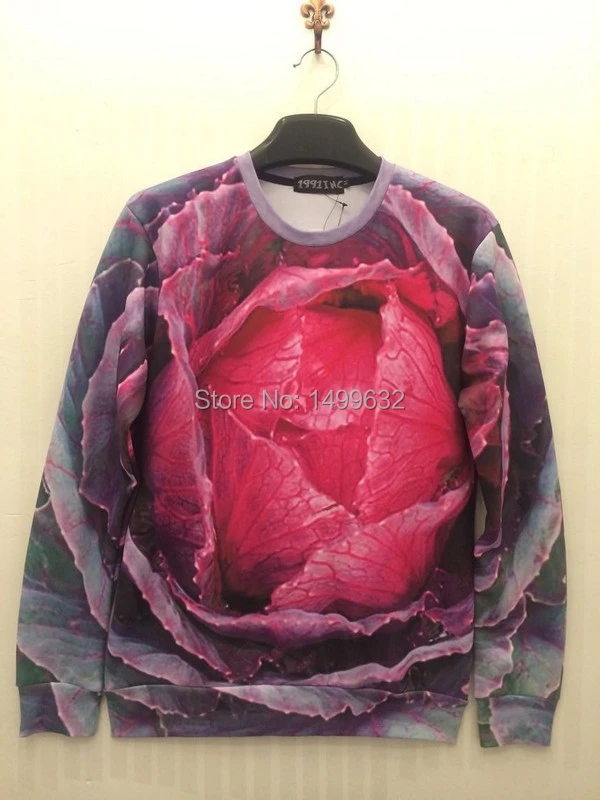 Delgada repollo morado galaxy para mujer sudaderas tops mujeres hombres sudaderas sudaderas vegetal impresión 3D de manga larga mayorista 8273|planting calla lily bulbs|sweatshirt zipplant -