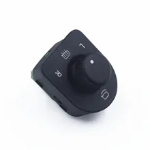 Botão de controle de espelho para volkswagen vw, botão de ajuste para controle de espelho t5 2004 - 2015 7e1 959 565