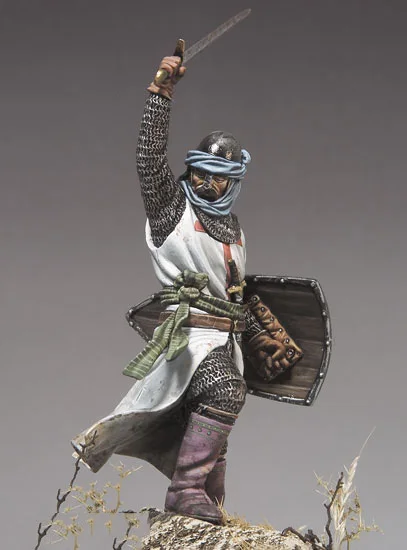 1090--54mm--Holy Land Knight, XII-XIII Century 