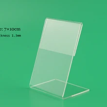 70*100 мм 20 шт. акрил стол Планшет стоит знак клип Название карты рамки показаны стоят ценник список label меню держатель стойки