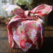 Японский стиль платок фурошики хлопок /красный напечатанный 52 см/много видов применения