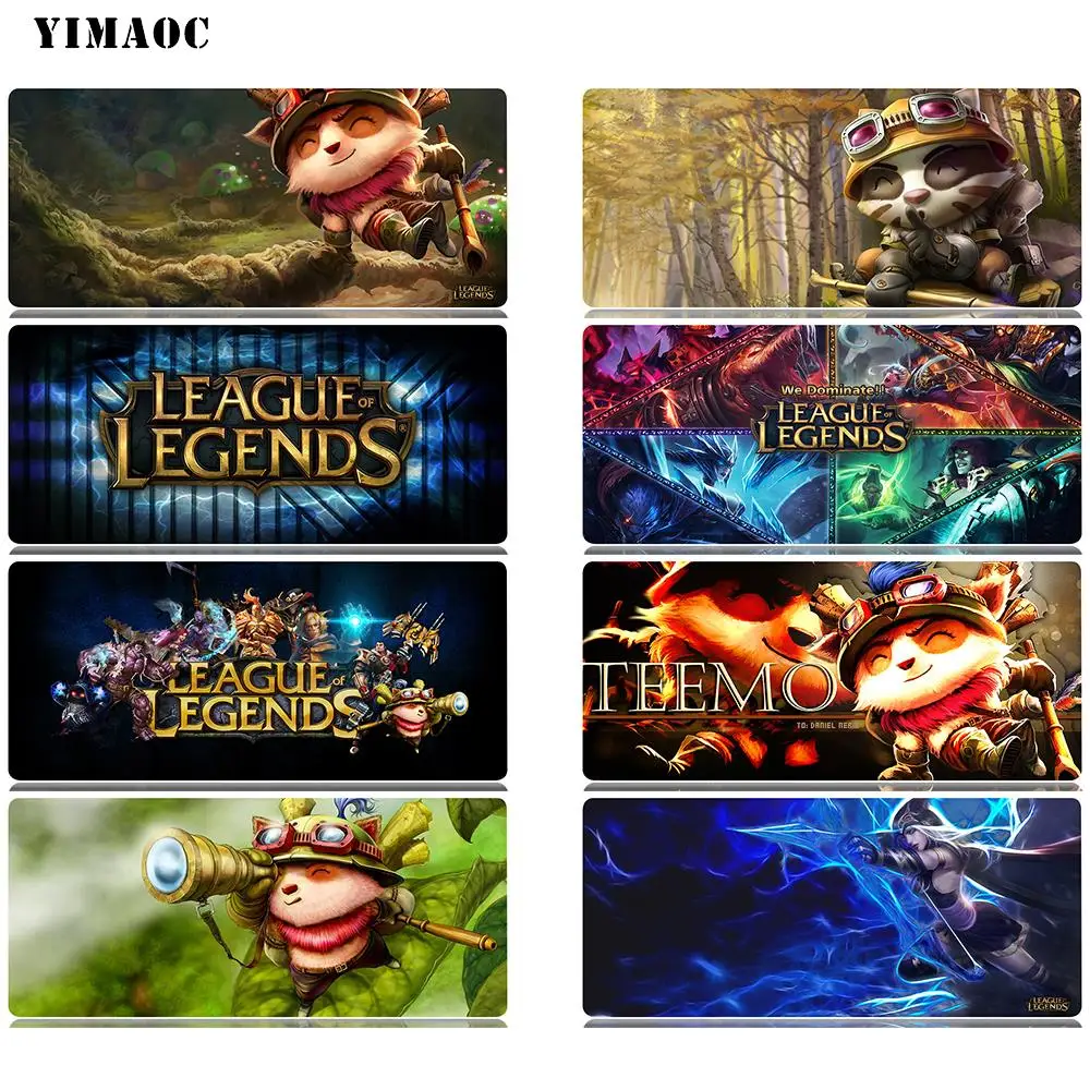 

YIMAOC League Of Legends Teemo Mouse Pad 30x80 cm Computer Mousepad Anti-slip Natural Rubber Gaming Mouse Mat