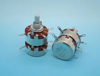 

2 x Full Size Dual Gang 10K Ohm 2W 2Watt Audio Linear Carbon Potentiometer Pot