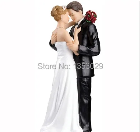 BEST QUALITY  "Yes to the Rose" Custom Bride & Groom Couple Figurine Wedding Cake Topper