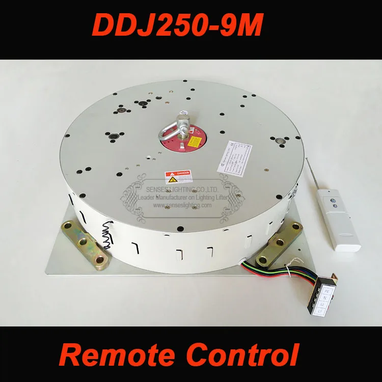 

250KG 9M Auto Remote Controlled Winch for Lighting Light Lift Chandelier Hoist,110V-120V,220V-240V free shipping