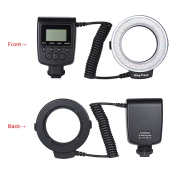 

Andoer RF-550D Macro Ring Flash Light 48 LEDS Mini Camera Flash Light for Canon Nikon Pentax Olympus Sony DSLR Cam