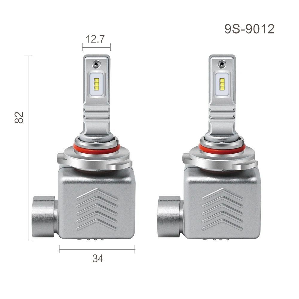 EURS 2 шт. 9S H4 40 Вт 6000LM H4 светодиодный H7 H1 H11 H3 9005 9006 9012 высокого Мощность автомобиль грузовик светодиодный светильник белый автомобильных фар дальнего/ближнего света
