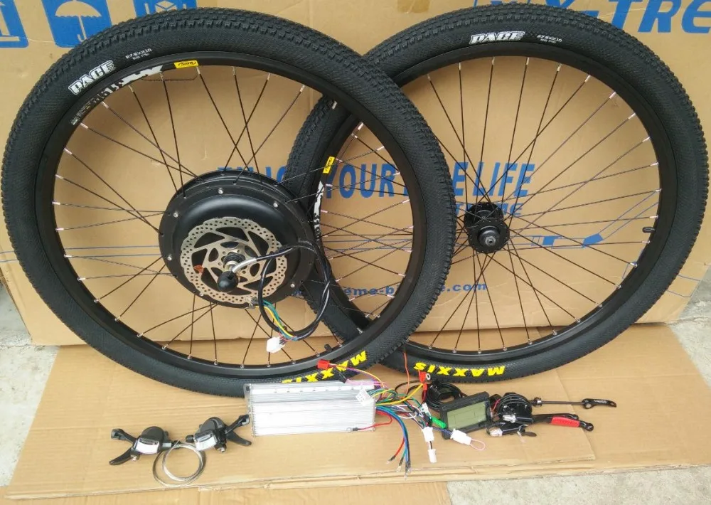 Top Kalosse 48V 1000W bike Electric  wheels  Free shipping 20/26/27.5/29/700C  Child bicycle Electric motor 26/29*2.1inch tires 0