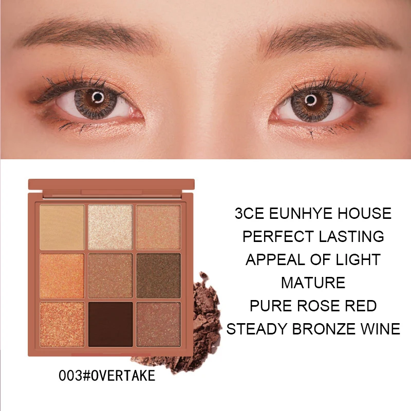 3CE EUNHYE HOUSE Charming Eyeshadow 9 Color Palette Make up Matte Shimmer Pigmented Eye Shadow Powder Waterproof Easy to Wear 3CE EUNHYE HOUSE Charming Eyeshadow 9 Color Palette Make up Matte Shimmer Pigmented Eye Shadow Powder Waterproof Easy to Wear
