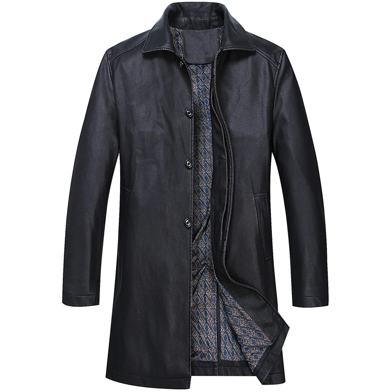 Плюс Размер M-5XL досуг мужская одежда кожаная куртка больше мужской пальто кожа Город мальчик пальто