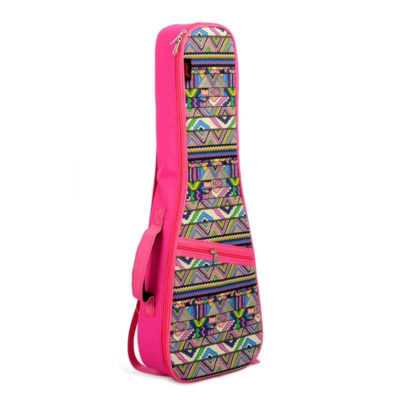 21"23"26" Ukulele Bag Cotton Padded Geometric Gig Bag Guitar Case