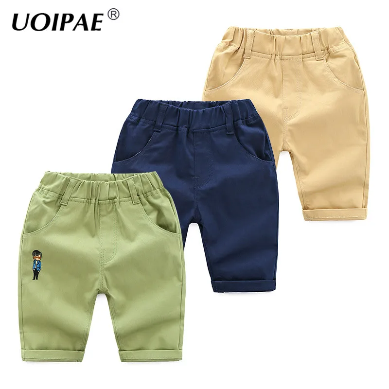 

Baby Shorts Cartoon 2018 Summer Wear Boy Child Dress Children Casual Pants Solid Elastic Waist Kz-b082