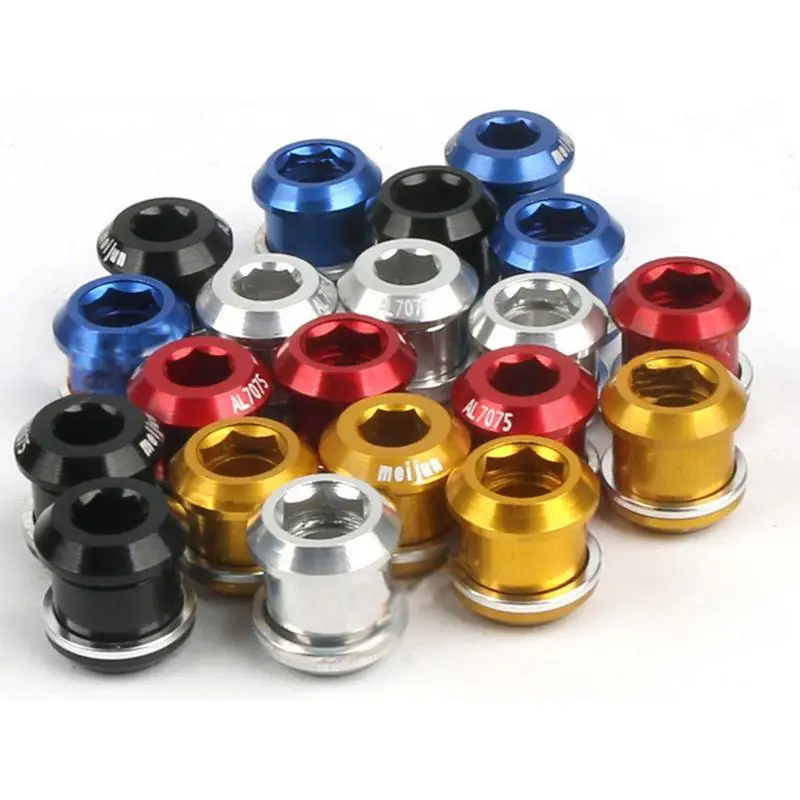 

Bicycle Mountain Chainwheel Screws Cycling Bike Alloy Bolts Single/Double Dental Plate Nail Screws Superlight Crankset Screw