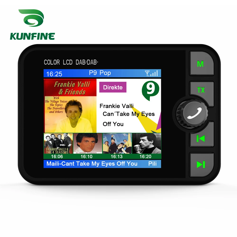 KUNFINE Universal Car styling 12V-24V Car DAB+ Tuner Car Radio FM Transmitter Car DAB Digital Radio Adapter with Bluetooth Music Streaming  C6 (8)