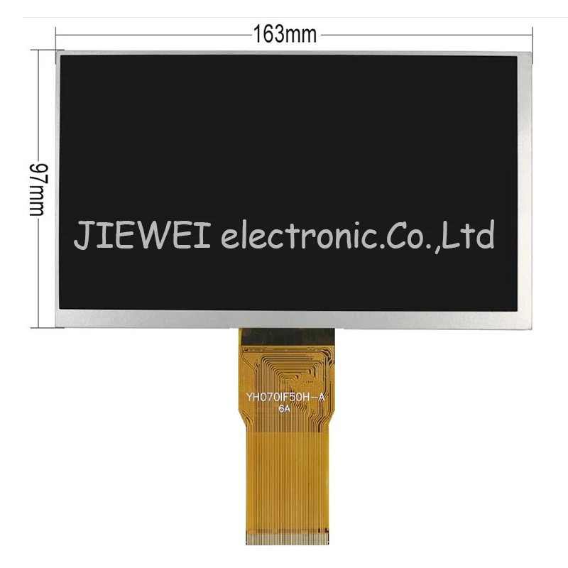 7 ''นิ้ว YH070IF50H A จอแสดงผล LCD Matrix แท็บเล็ต YH070IF50H A 163*97 ...