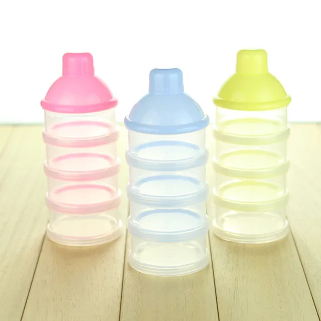 1PC Portable Baby Food Storage Milk Powder Container Three Milk Box