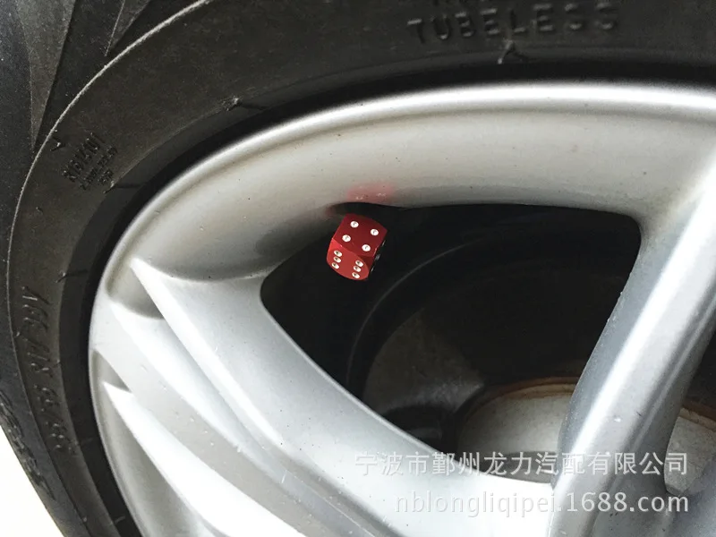 1000pcs Lot Blue Dice Dust Valve Caps Vw Car Bike 80 S Novelty Fun