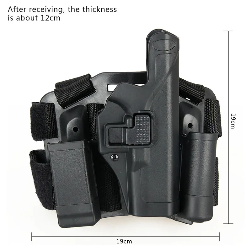 

PPT right Hand Holster For Glock 17 with Leg Platform with Magazine Pouch hunting shooting competitions CS wargame GZ7-0090