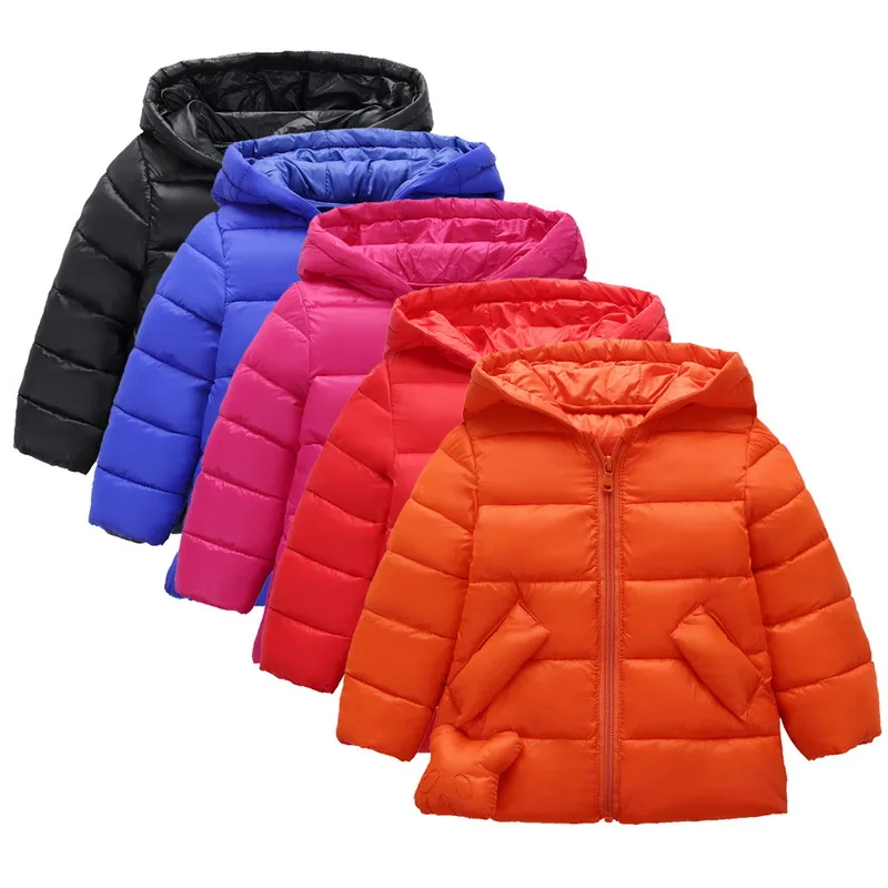 

CYSINCOS Children's Winter Jackets stranger things Down Jacket Warm Hooded Long Sleeve Baby girls Jacket Outerwear