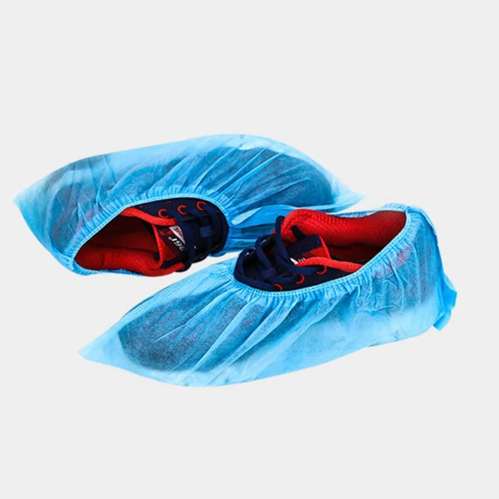 

100PCS Medical Waterproof Boot Covers CPE Disposable Shoe Covers Rain Shoe Covers Mud-proof