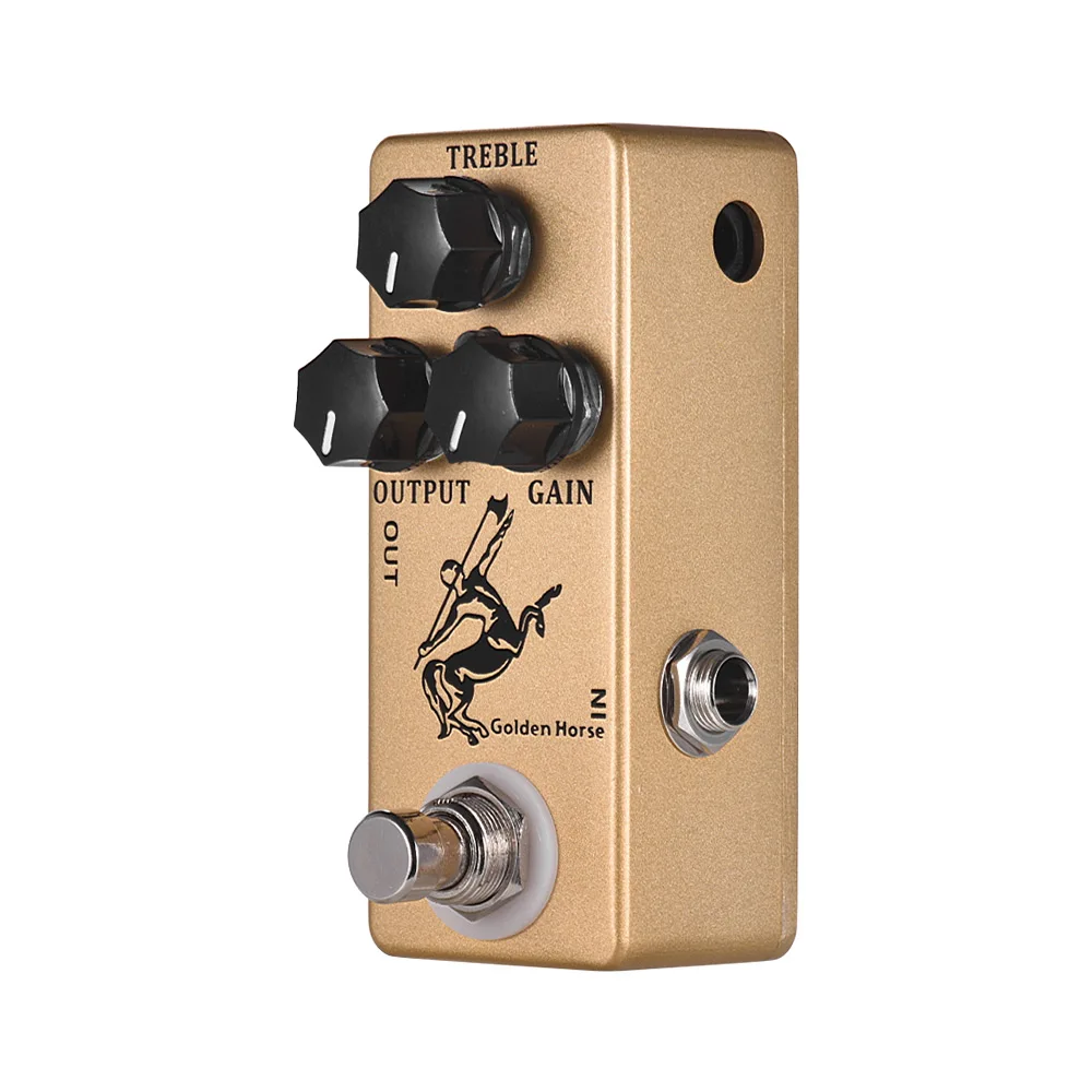 Muslady Golden Horse педаль для гитарного эффекта овердрайв Overdrive мини Klon Centaur Педальный