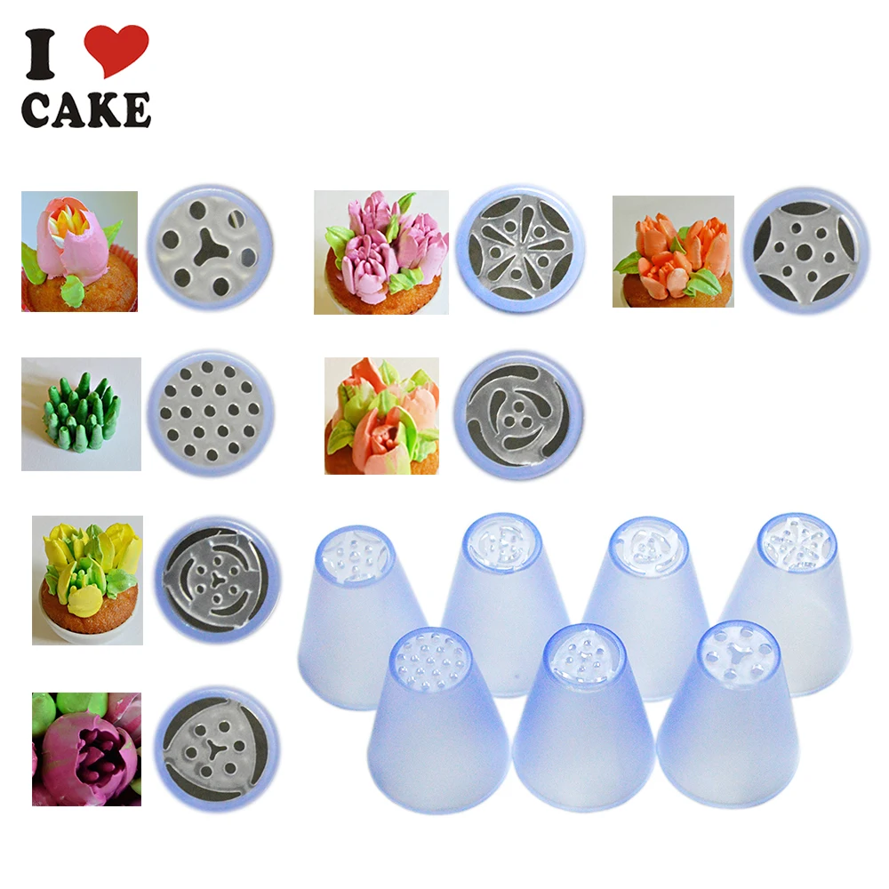 aliexpresscom buy 7pcslot russian tulip plastic icing piping nozzles making flower mold pastry decorating tips cake cupcake decoratori cake mold from - Decorating Tips aliexpresscom buy 7pcslot russian tulip plastic icing piping nozzles making flower mold pastry decorating tips cake cupcake decoratori cake mold from - Decorating Tips