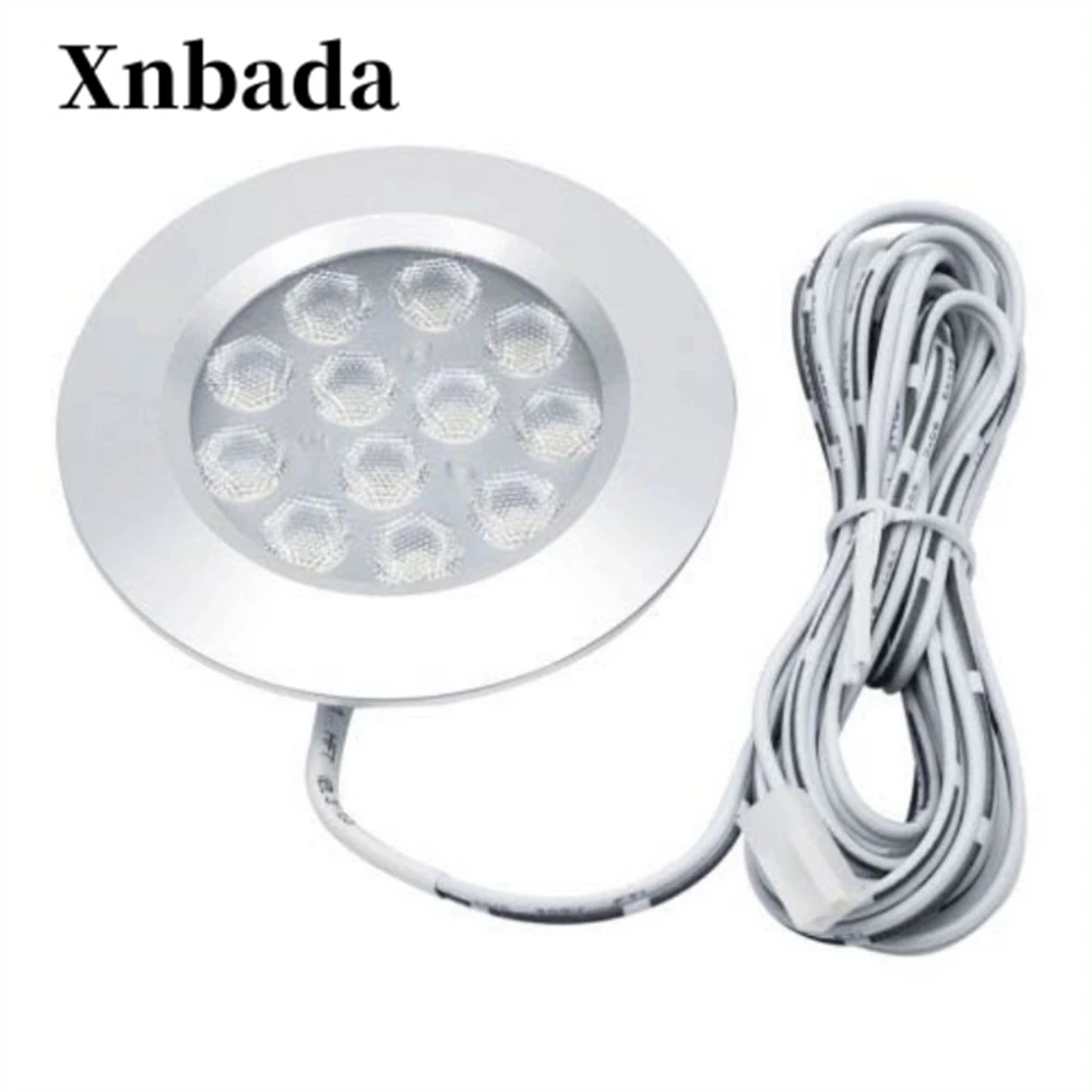 

8 PCS LED Under Cabinet Light 12 LEDs Remote Control Dimmable Kitchen Lights wardrobe bar lamp night lamps home Decoration