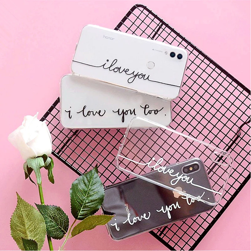 Love Heart Transparent Case For Funda Huawei Honor 10 9 Lite 7A 7a Pro Cover dua-122 5.7 5.45 |