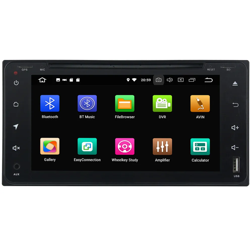 Sale Octa Core 4G Android 8.1 4GB RAM 64GB ROM AUX USB Car DVD Player Radio GPS Glonass For Toyota Hilux Vios RAV4 Vitz Crown 4Runner 1