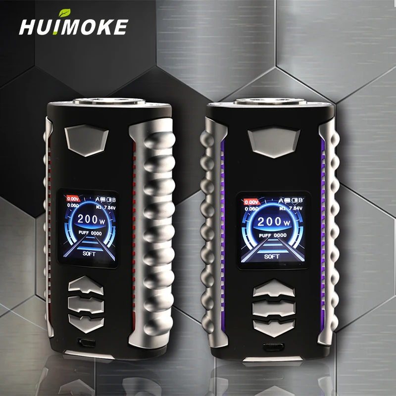 

5W to 200W Adjustable HUIMOKE And OVANDY VEGA E-cigarette Battery Body With Dual 18650 Compatible With All Kinds 510 Atomizer