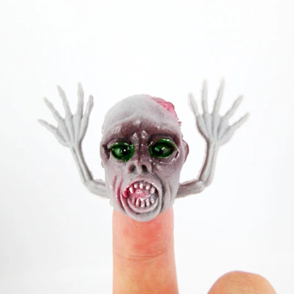 Funny Novel PVC Ghost Finger Puppet For Telling Stories Halloween Funny font b Toy b font