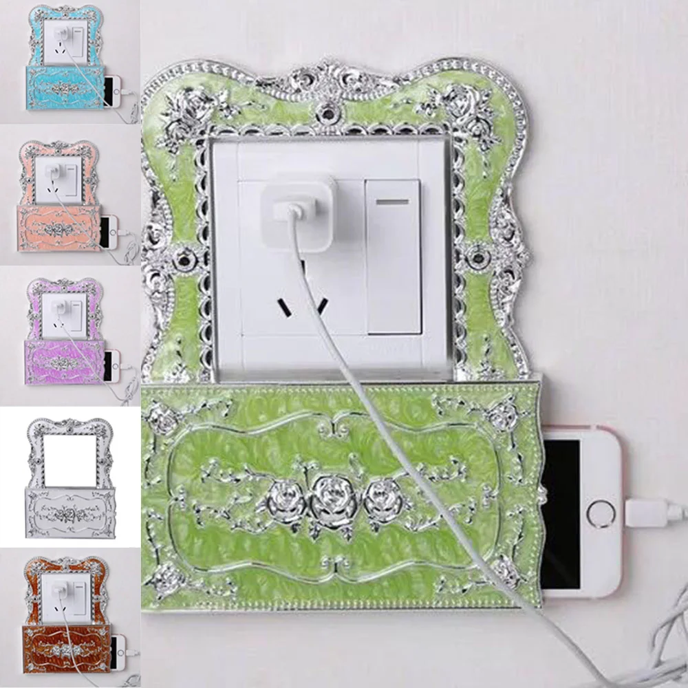 

Europe Wall Socket Sticker Mulit-Color Wall Stickers Socket With Stander Phone Charging for Home Decorations Plastic Sticker