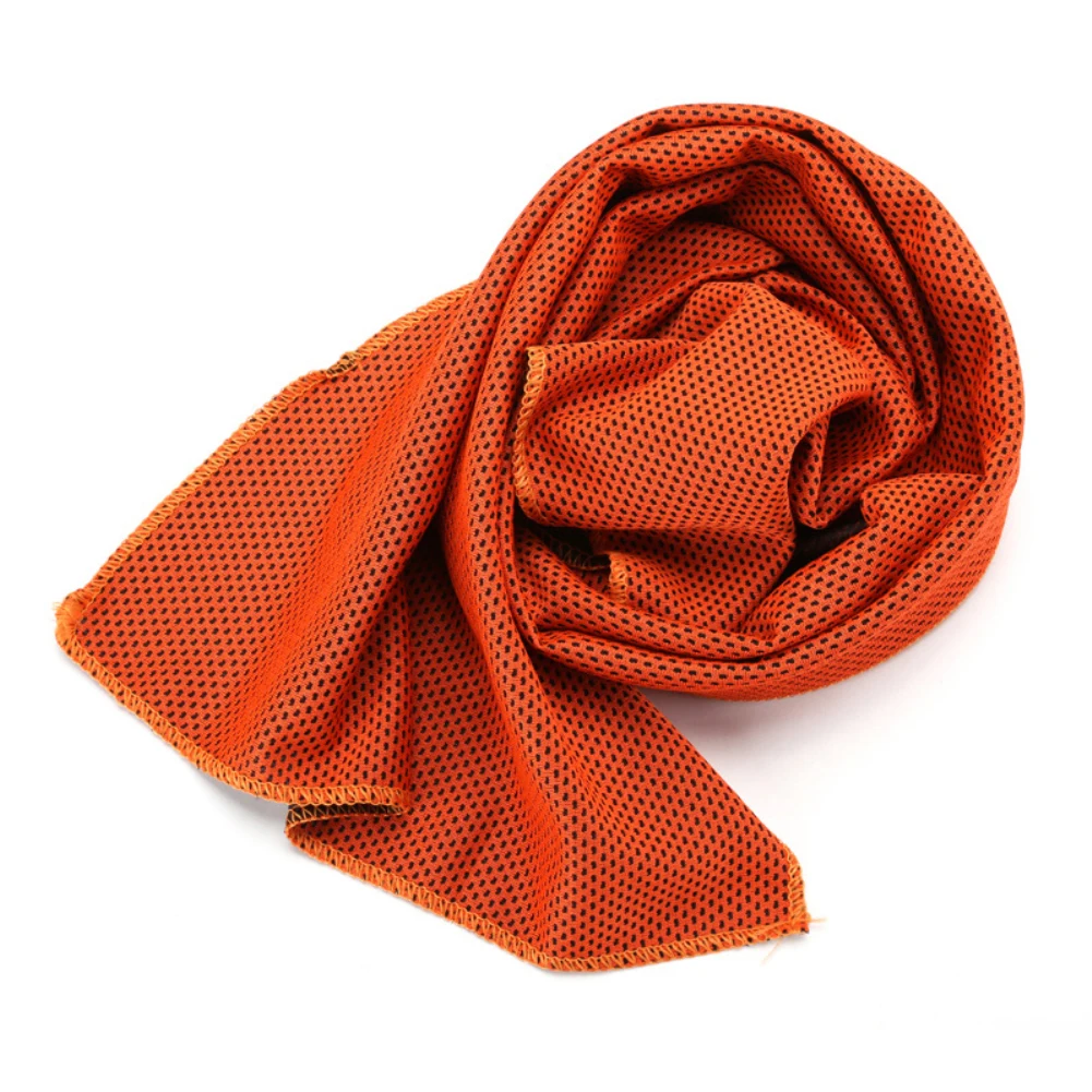 Быстрое охлаждающее спортивное полотенце из микрофибры быстросохнущее ледяное полотенце s для занятий фитнесом и альпинизмом йогой Прямая поставка - Цвет: Оранжевый