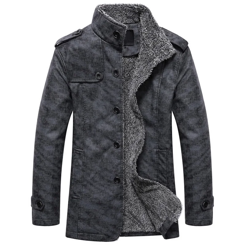 

Hot Sale Men's Winter Jacket Men PU Leather Motorcycle Warm Jackets Plus velvet Windbreaker Male Casual Long Coat Men Park male