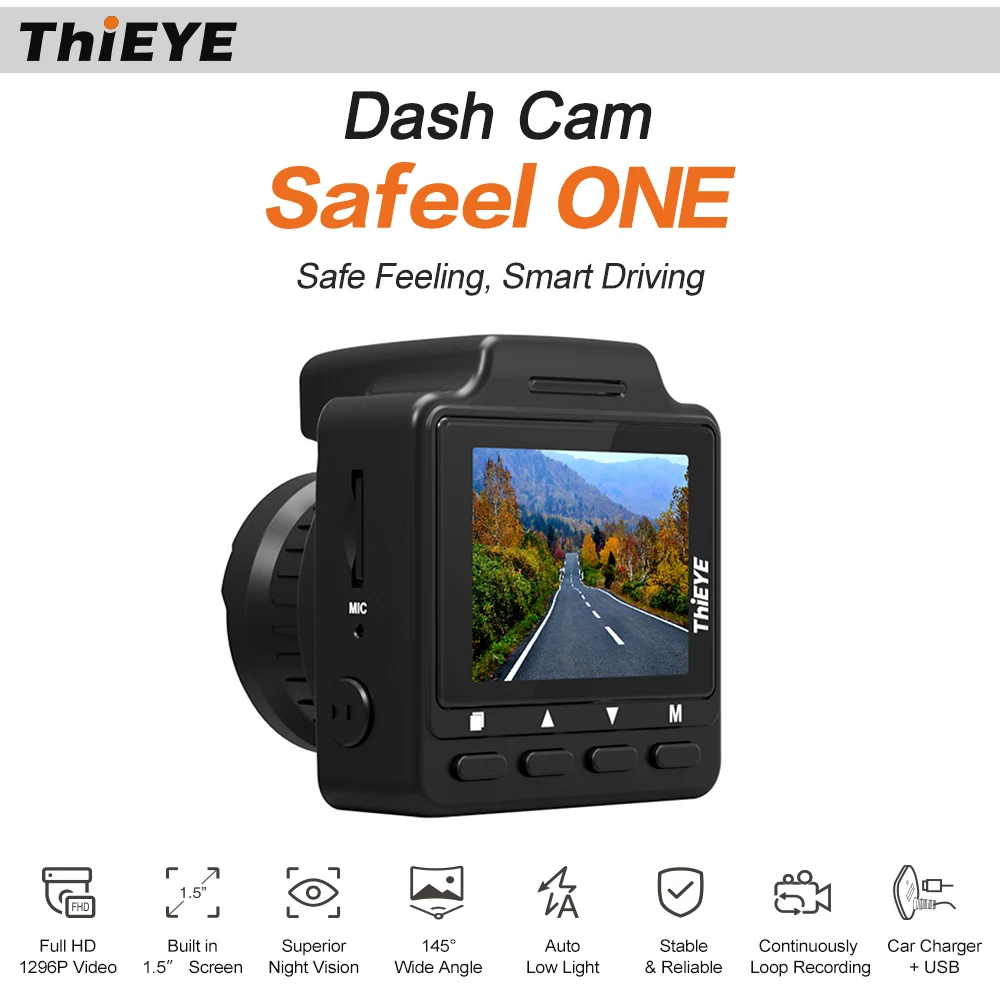 

ThiEYE Car DVR Dash Cam Video Recorder Camera with Loop Recording Night Vision for bmw ford vw mazda jetta Toyota Peugeot volvo
