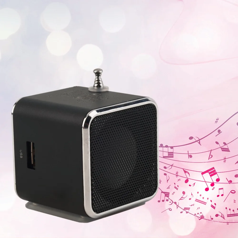 New Portable Micro TF font b USB b font Mini Speaker Music Player Portable FM Radio