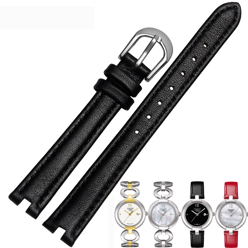 Ремешок для часов Tissot T084.210 из натуральной кожи 12*3 мм аксессуары нержавеющей