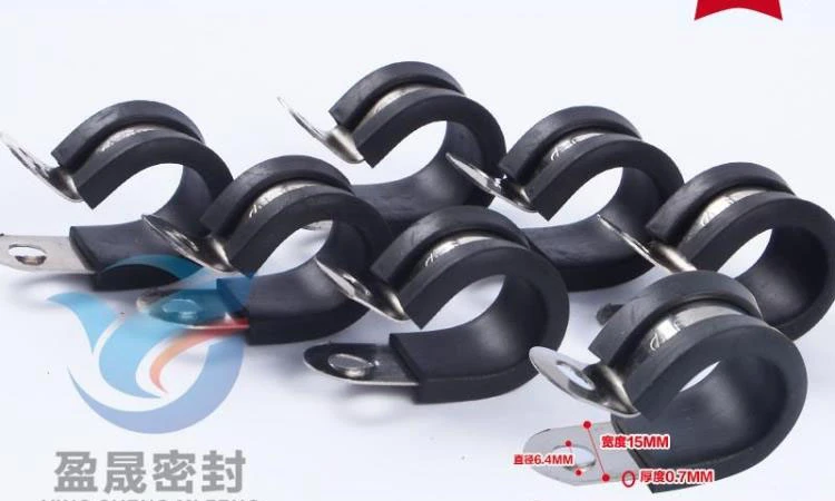 2pcs lot 304 Stainless Steel Rubber Lined P Clips Cable Mounting Hose Clamp Mikalor Grootte : 35mm 2pcs lot 304 Stainless Steel Rubber Lined P Clips Cable Mounting Hose Clamp Mikalor Grootte : 35mm