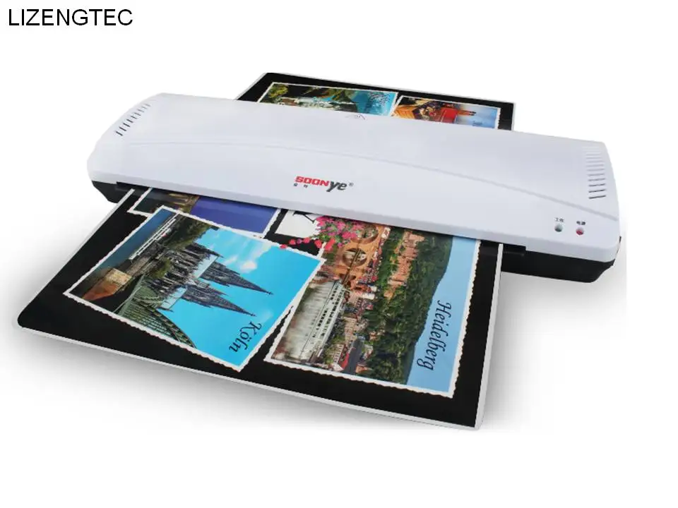 

Free Shipping LIZENGTEC Professional Office Hot and Cold Roll Laminator Machine for A3 /A4 Paper Document Photo