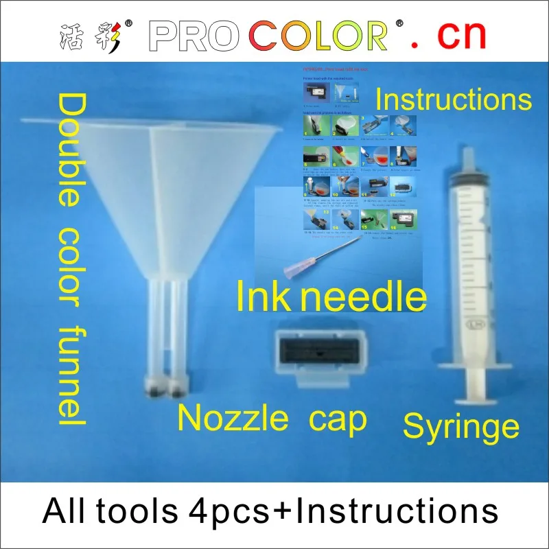 

New not afraid of mixed color: printer head printhead cleaning kit smart clean kit refill tool For HP 70 72 88 940 941(8000..