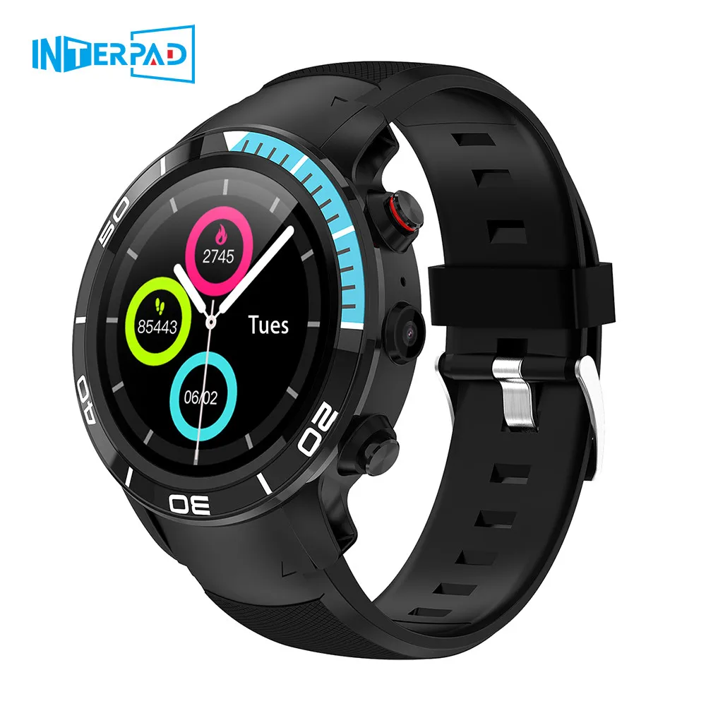 Умные часы Interpad 4G Android 7 1 ГБ 16 MTK6739M GPS WIFI давление воздуха высота 39 дюйма AMOLED экран
