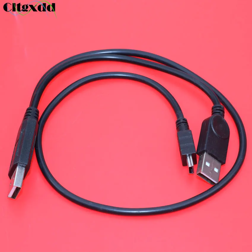 Cltgxdd 1 шт. USB 2 0 штекер на мини 5 контактный + Адаптер Y образный разветвитель