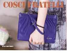 

2018 New Design Women Fashion Sheepskin Genuine Bag Big Capacity Zipper Wallet Clutch ID Card Holders Cell Phone Cash Wallet